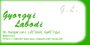 gyorgyi labodi business card